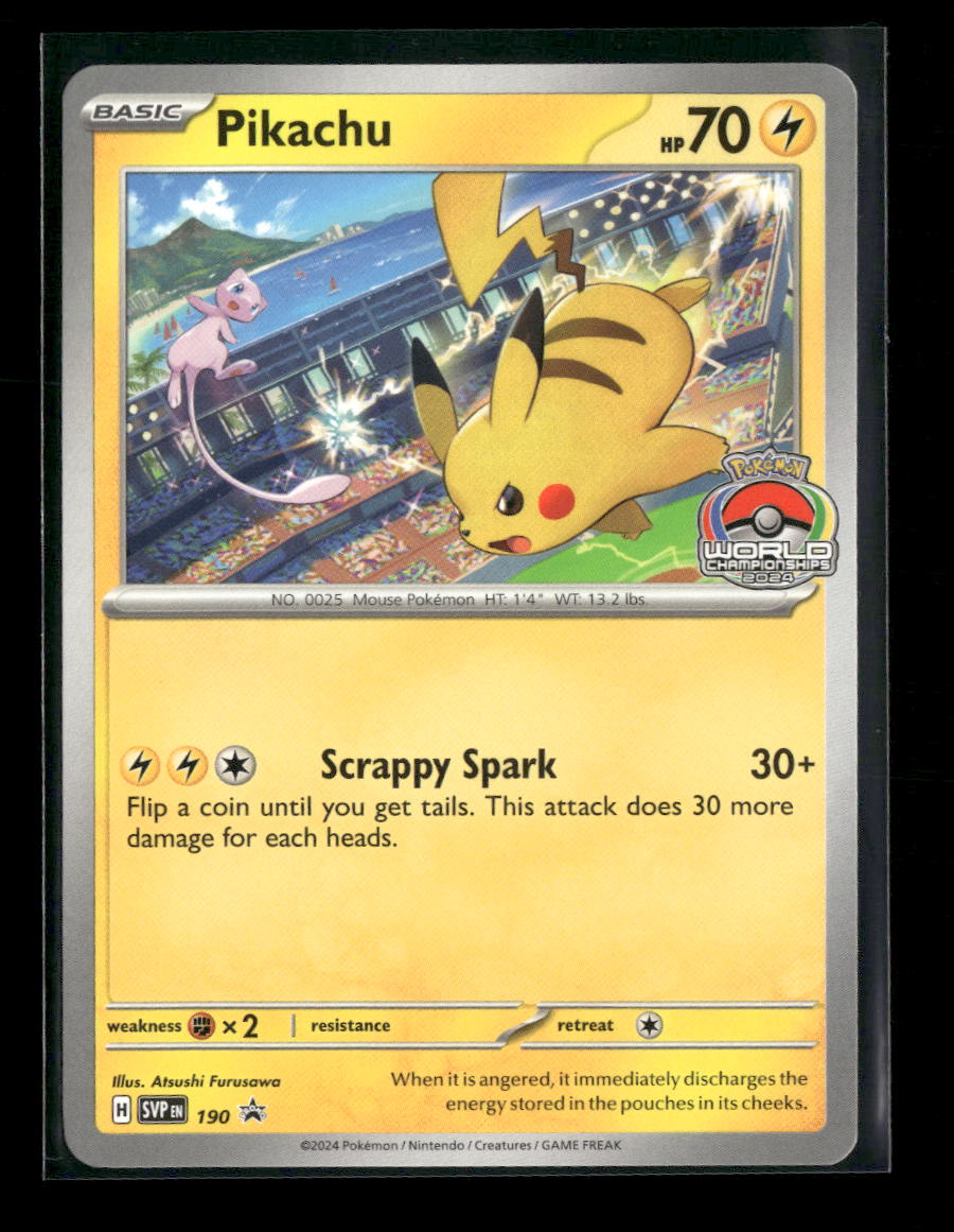 SV: Scarlet & Violet Promo Cards Pikachu #190