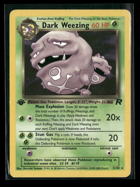 Rocket Gang Dark Weezing 1st Edition #31/82