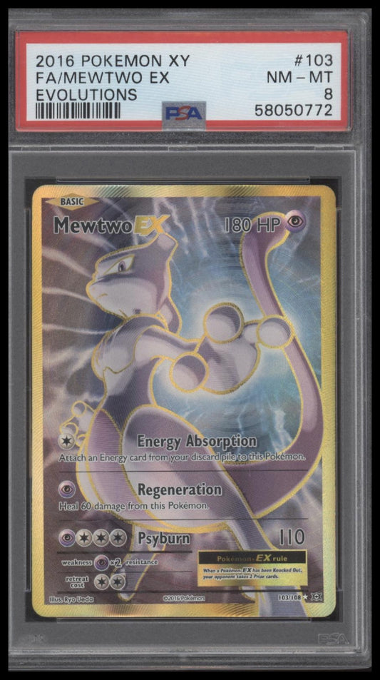 2016 Pokemon Xy Evolutions Evolutions Fa/Mewtwo Ex 8 PSA #103