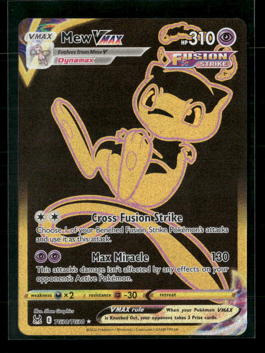 SWSH11: Lost Origin Trainer Gallery Mew VMAX (Secret) #TG30/TG30