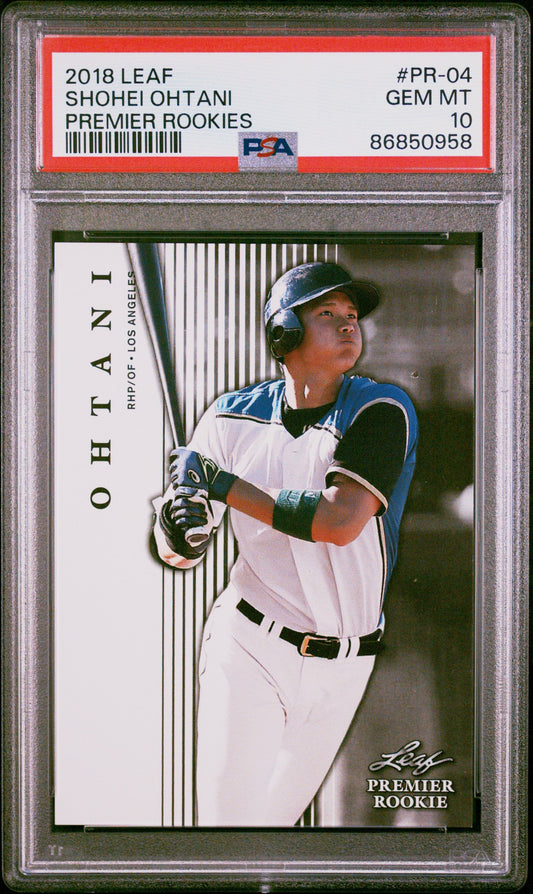 2018 Leaf Premier Rookies Premier Rookies Shohei Ohtani 10 PSA #PR-04