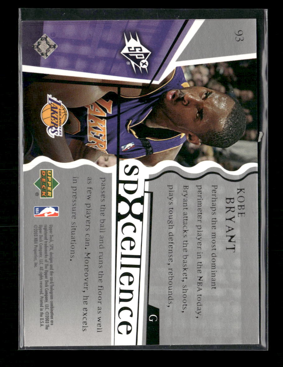 2003-04 SPx Kobe Bryant #/3999 #93