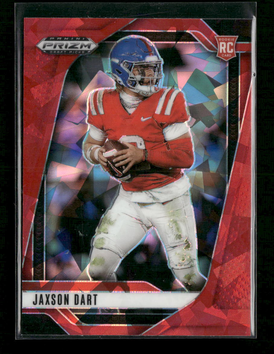 2025 Panini Prizm Draft Picks Prizms Red Ice Jaxson Dart #90