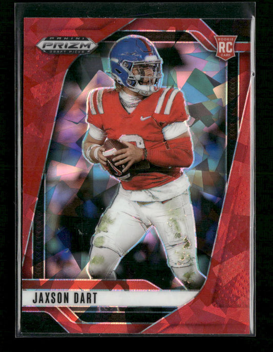 2025 Panini Prizm Draft Picks Prizms Red Ice Jaxson Dart #90