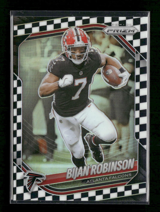 2025 Panini Prizm Black and White Checker Bijan Robinson #96