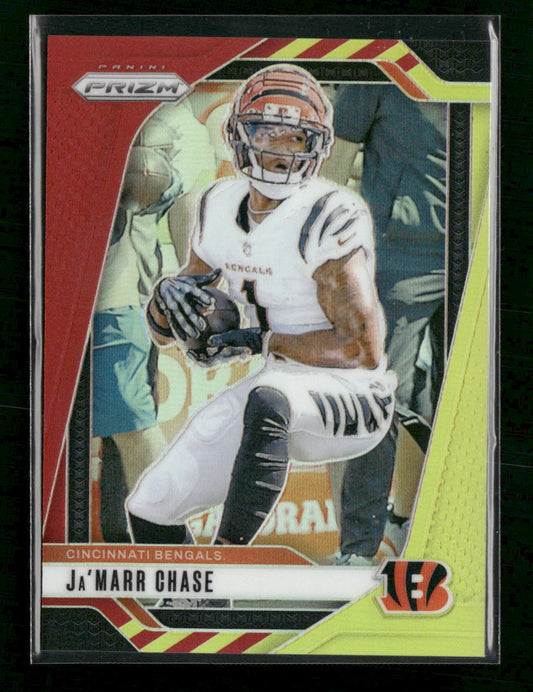 2024 Panini Prizm Red and Yellow Ja'Marr Chase #/44 #57