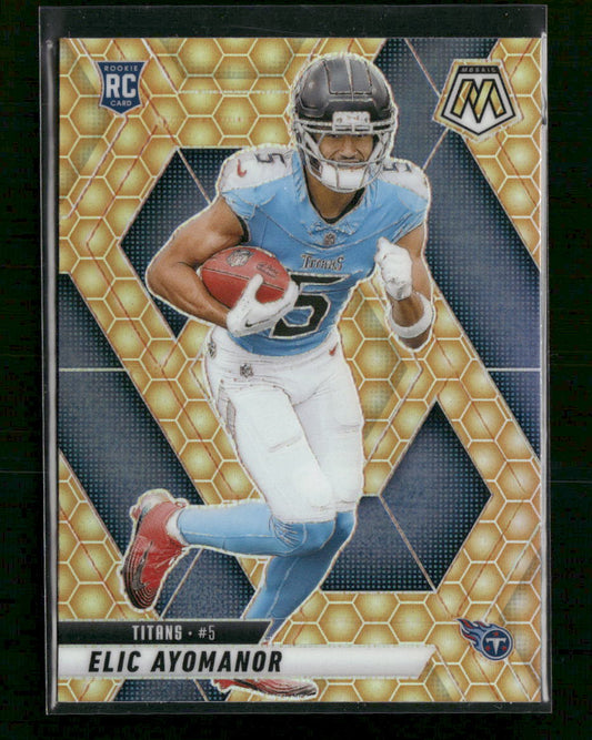 2025 Panini Mosaic Honeycomb Elic Ayomanor Rookie #333