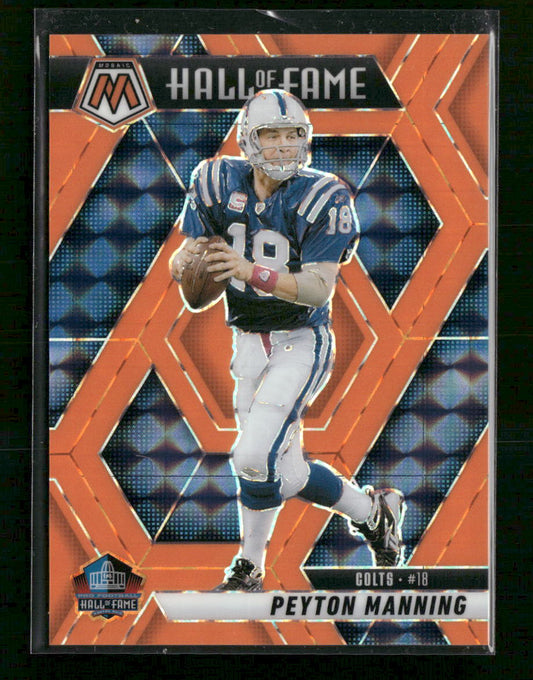 2025 Panini Mosaic Mosaic Orange Fluorescent Peyton Manning #/25 #296
