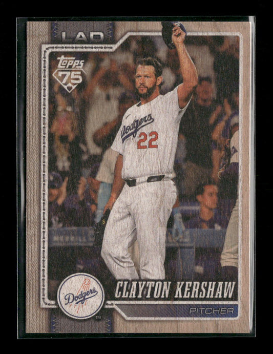2026 Topps Wood Clayton Kershaw #/25 #22