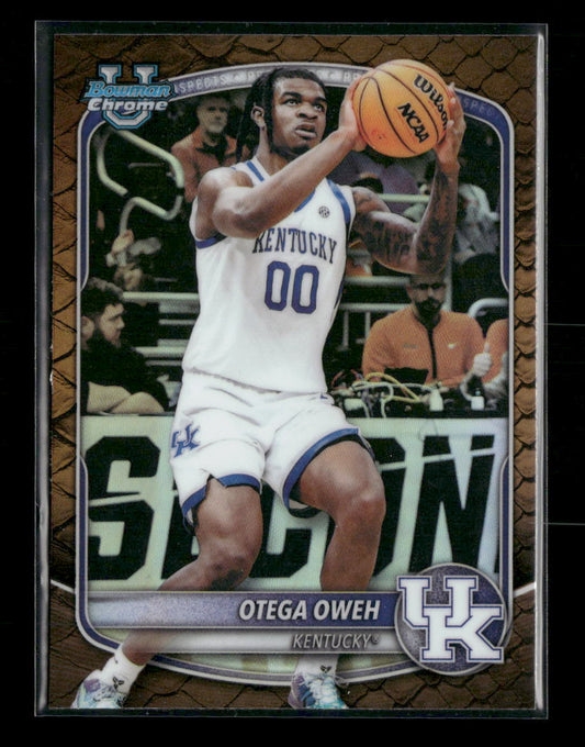 2025-26 Bowman Chrome Prospects Reptilian Refractor Otega Oweh #BCP-98