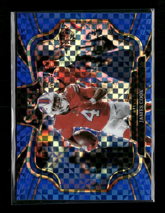 2025 Panini Select Blue Prizm James Cook #/75 #484