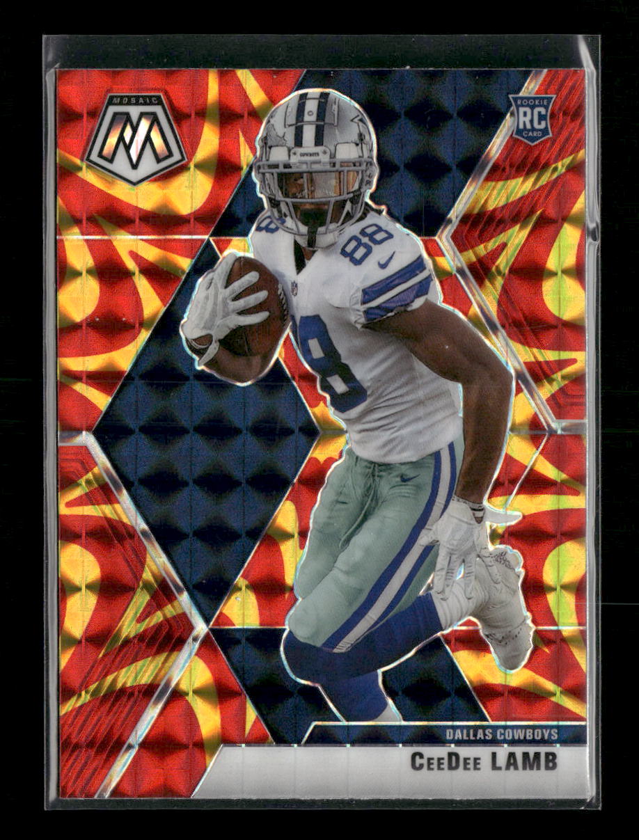 2020 Panini Mosaic Prizm Reactive Gold CeeDee Lamb Rookie #207