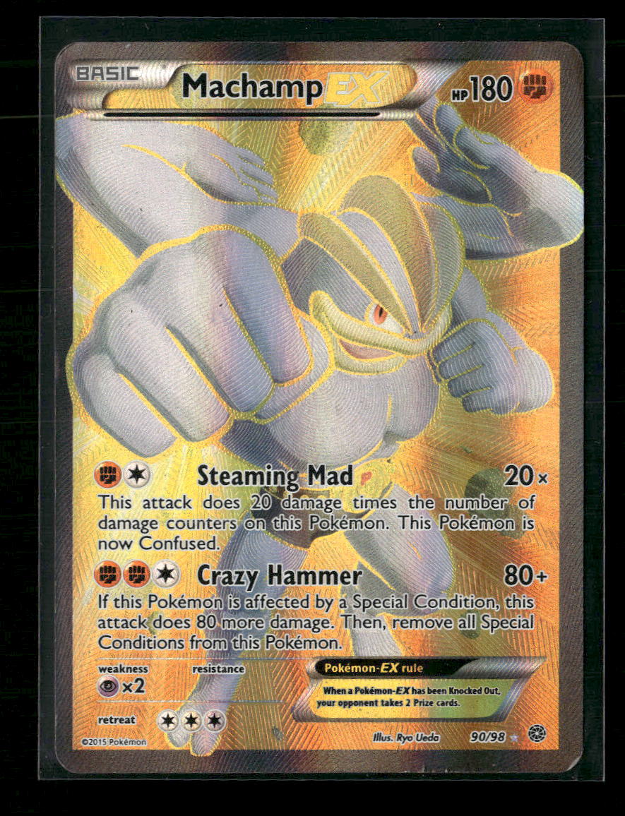 XY - Ancient Origins Machamp EX (90 Full Art) #90/98