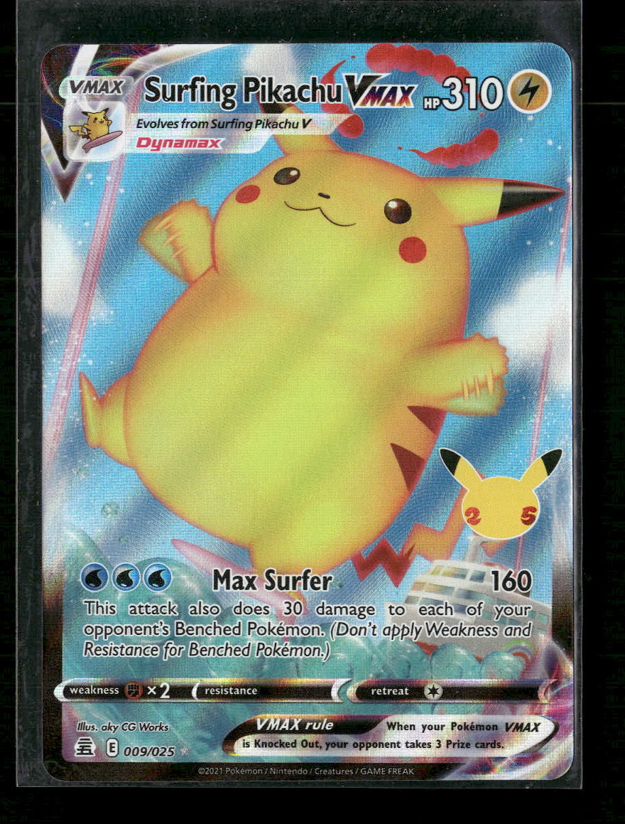 Celebrations Surfing Pikachu VMAX #009/025