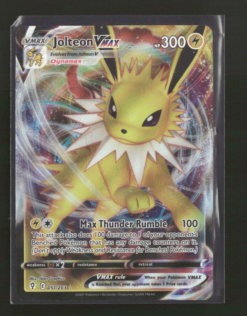 SWSH07: Evolving Skies Jolteon VMAX #051/203