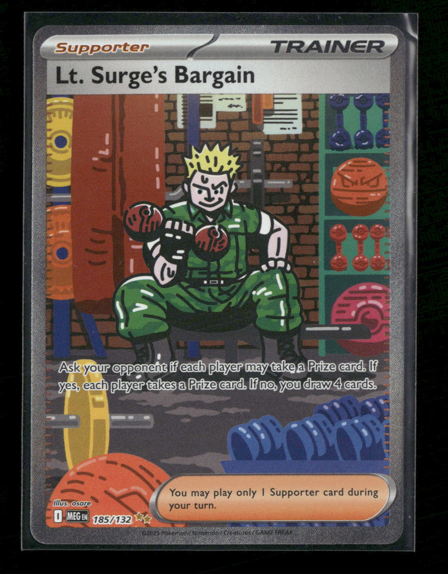 ME01: Mega Evolution Lt. Surge's Bargain #185/132