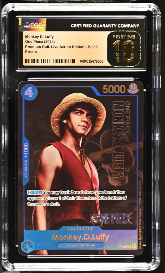 2024 Premium Coll. Live Action Edition Monkey D. Luffy 10 CGC #P-055