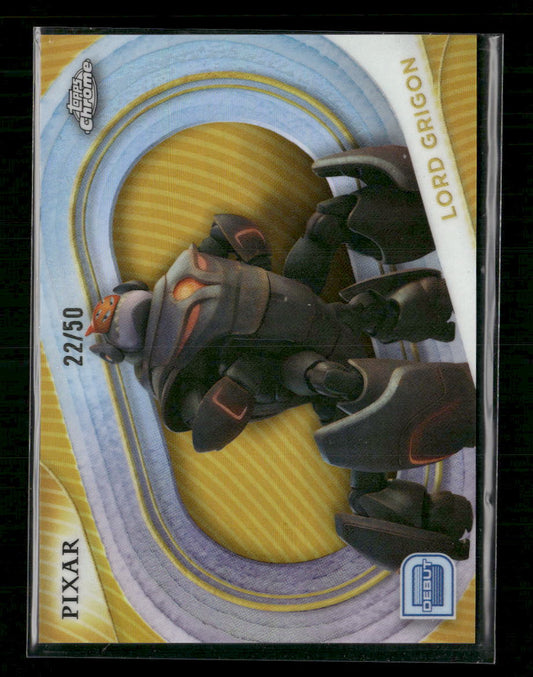 2025 Topps Chrome Disney Lord Grigon #135 Gold Wave Refractor /50