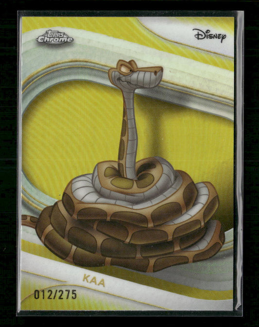 2025 Topps Chrome Disney Kaa #109Yellow Refractor /275