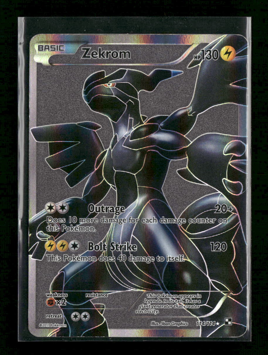 Black and White Zekrom (114 Full Art) #114/114