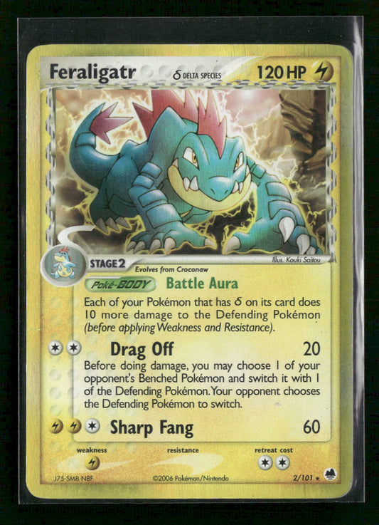 Dragon Frontiers Feraligatr (Delta Species) #2/101 *Damaged*