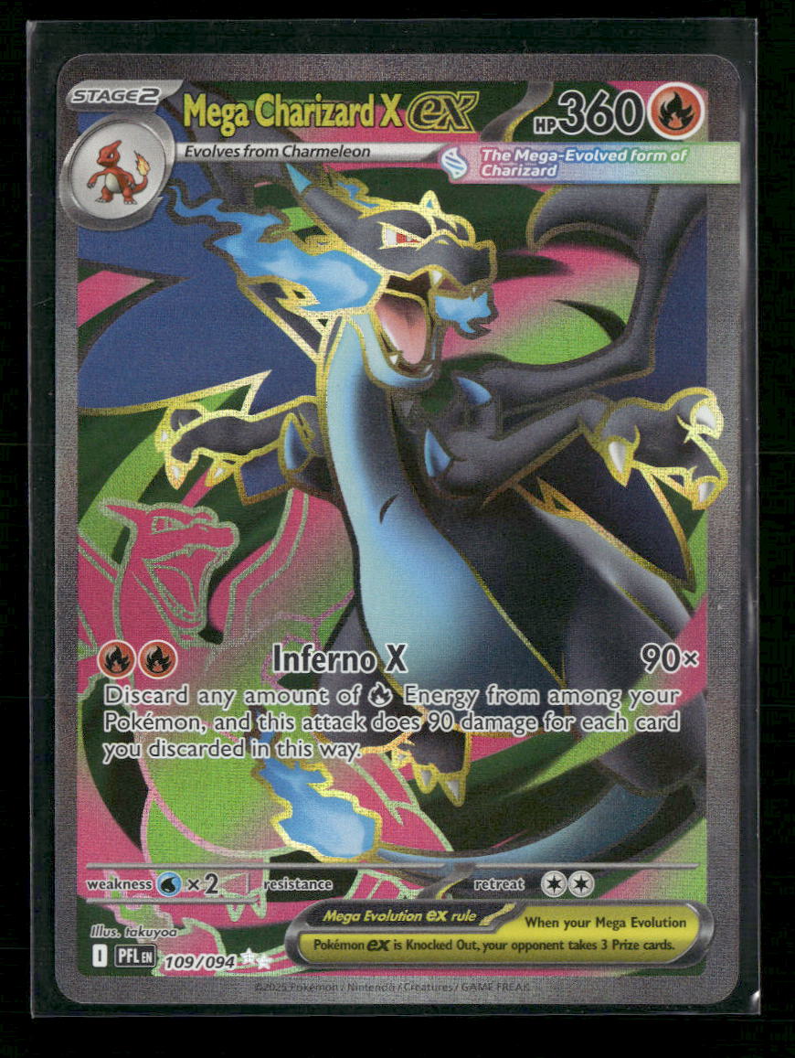 ME02: Phantasmal Flames Mega Charizard X ex #109/094