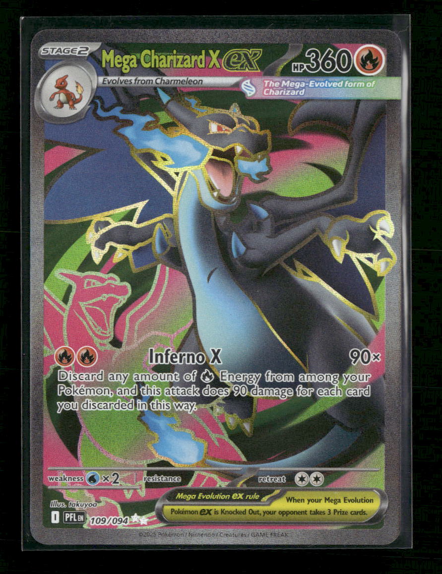 ME02: Phantasmal Flames Mega Charizard X ex #109/094