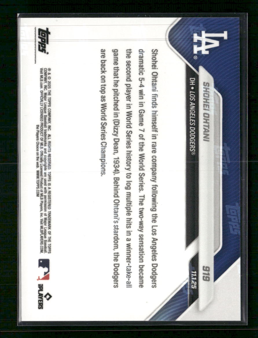 2025 Topps Now Shohei Ohtani #919