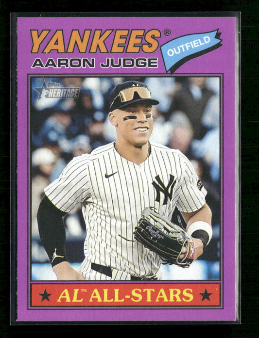 2026 Topps Heritage Light Purple Aaron Judge #10