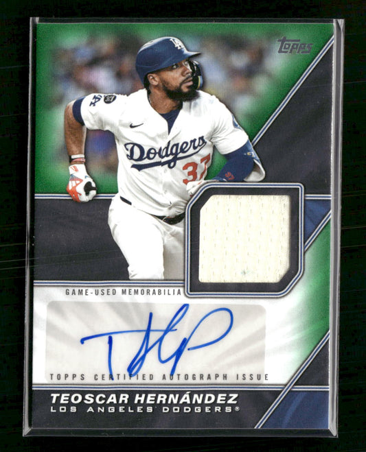2026 Topps Major League Materials Green Teoscar Hernández #/99 Auto #MLMA-TH