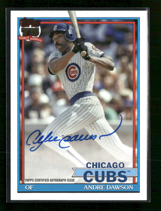 2026 Topps Baseball 35th Anniversary Andre Dawson Auto #91A-AD