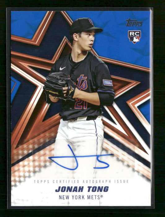 2026 Topps Baseball Stars Autographs Blue #/150 Jonah Tong Auto #BSA-JOT