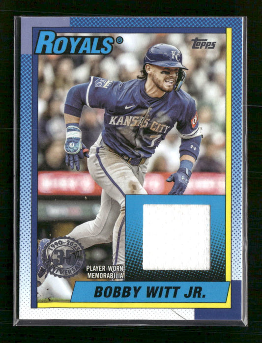 2025 Topps Update 35th Anniversary Relics Bobby Witt Jr. #90RU-BW