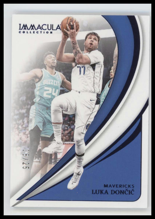 2023-24 Panini Immaculate Collection Blue Luka Doncic #/25 #76