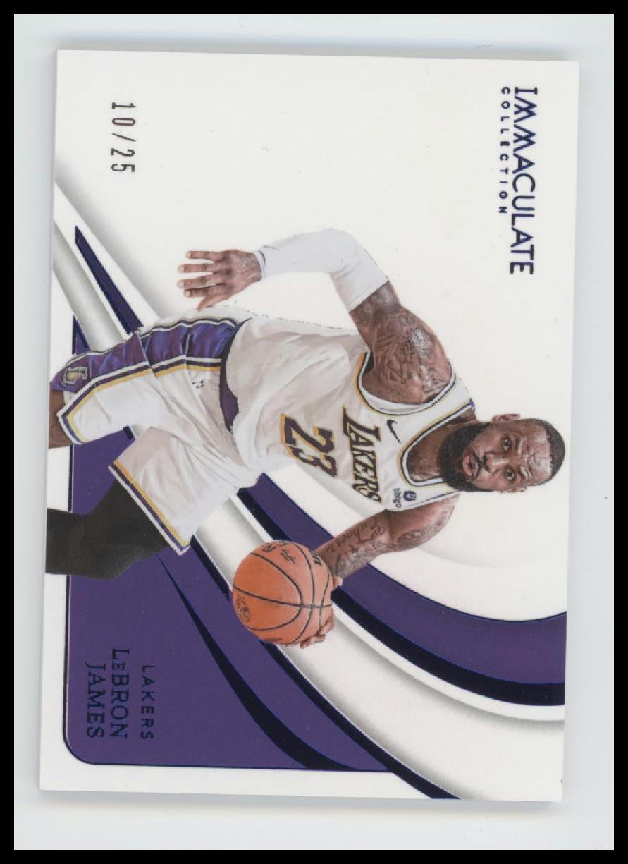 2023-24 Panini Immaculate Collection Blue LeBron James #/25 #92