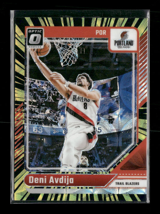 2024-25 Donruss Optic Electricity International Deni Avdija #/75 #27