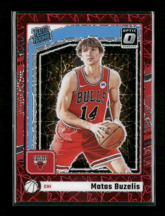 2024-25 Donruss Optic Red Velocity Matas Buzelis Rookie #/299 #271