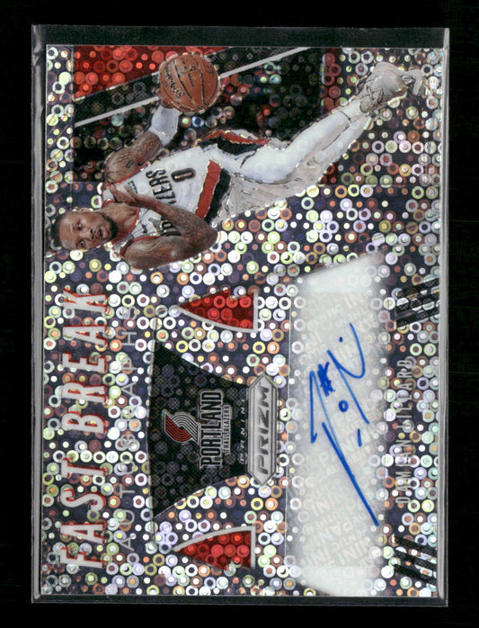2019-20 Panini Prizm Fast Break Autographs Damian Lillard Auto #FB-DLL