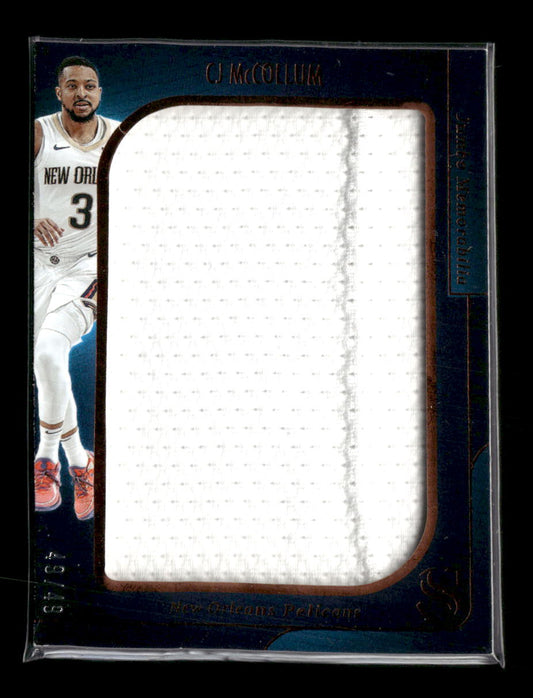 2024-25 Panini Silhouette Jumbo Memorabilia Bronze CJ McCollum #/49 #JM-CML