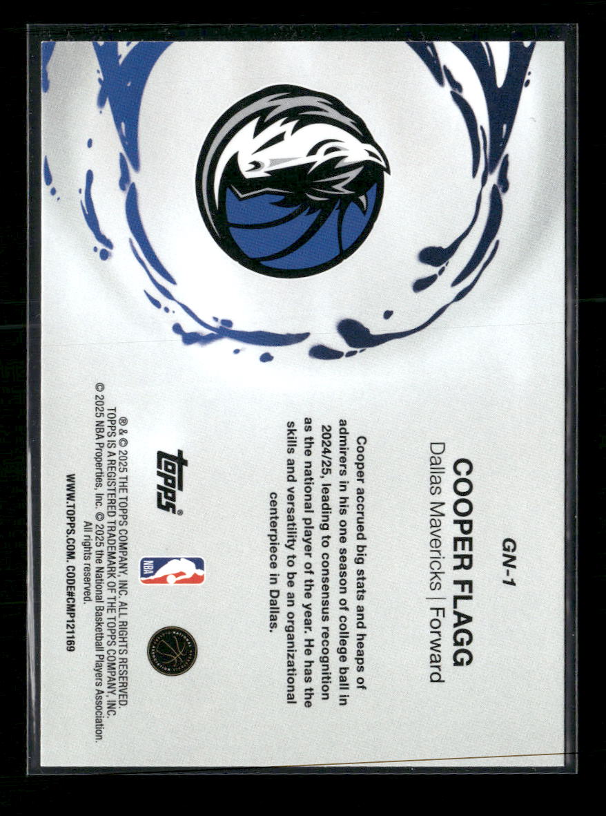 2025-26 Topps Generation Now Holo Foil Cooper Flagg #GN-1