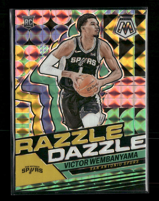 2023-24 Panini Mosaic Razzle Dazzle Victor Wembanyama #9