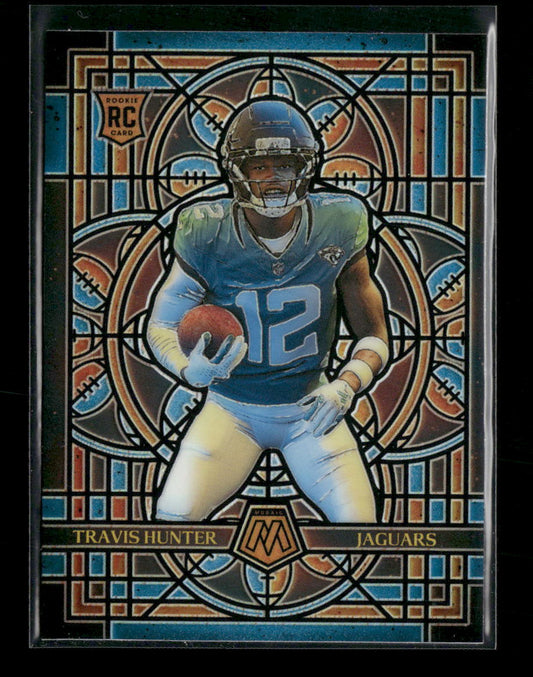 2025 Panini Mosaic Stained Glass Travis Hunter #12