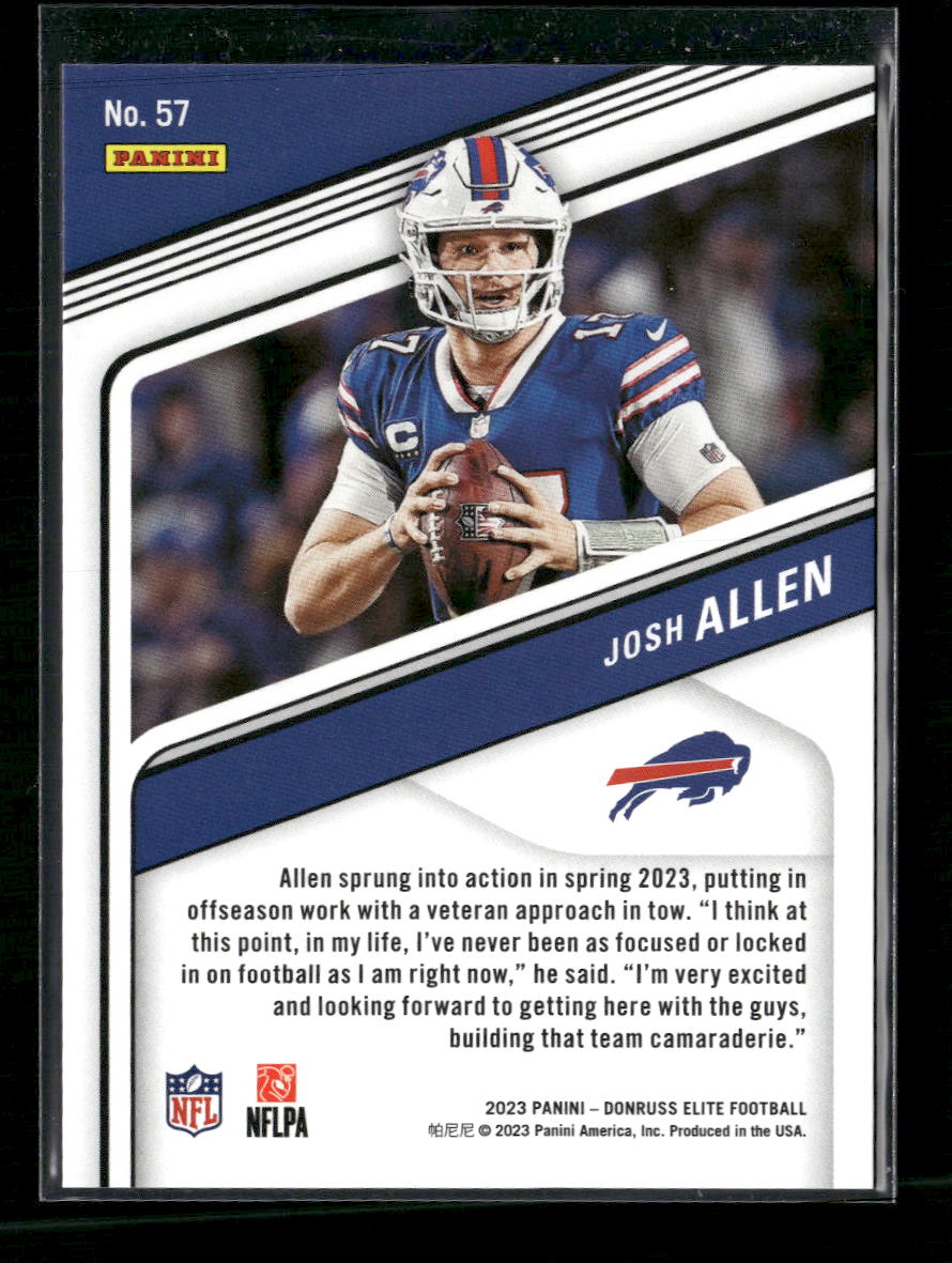 2023 Donruss Elite Status Explosion Josh Allen #/625 #57