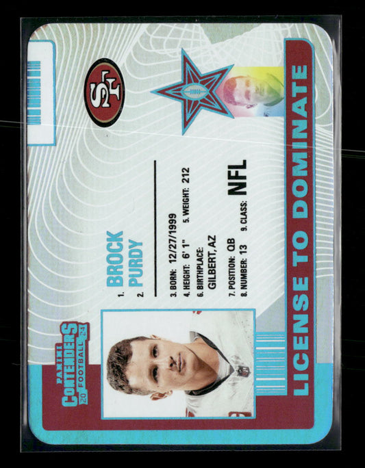 2024 Panini Contenders License to Dominate Brock Purdy #9