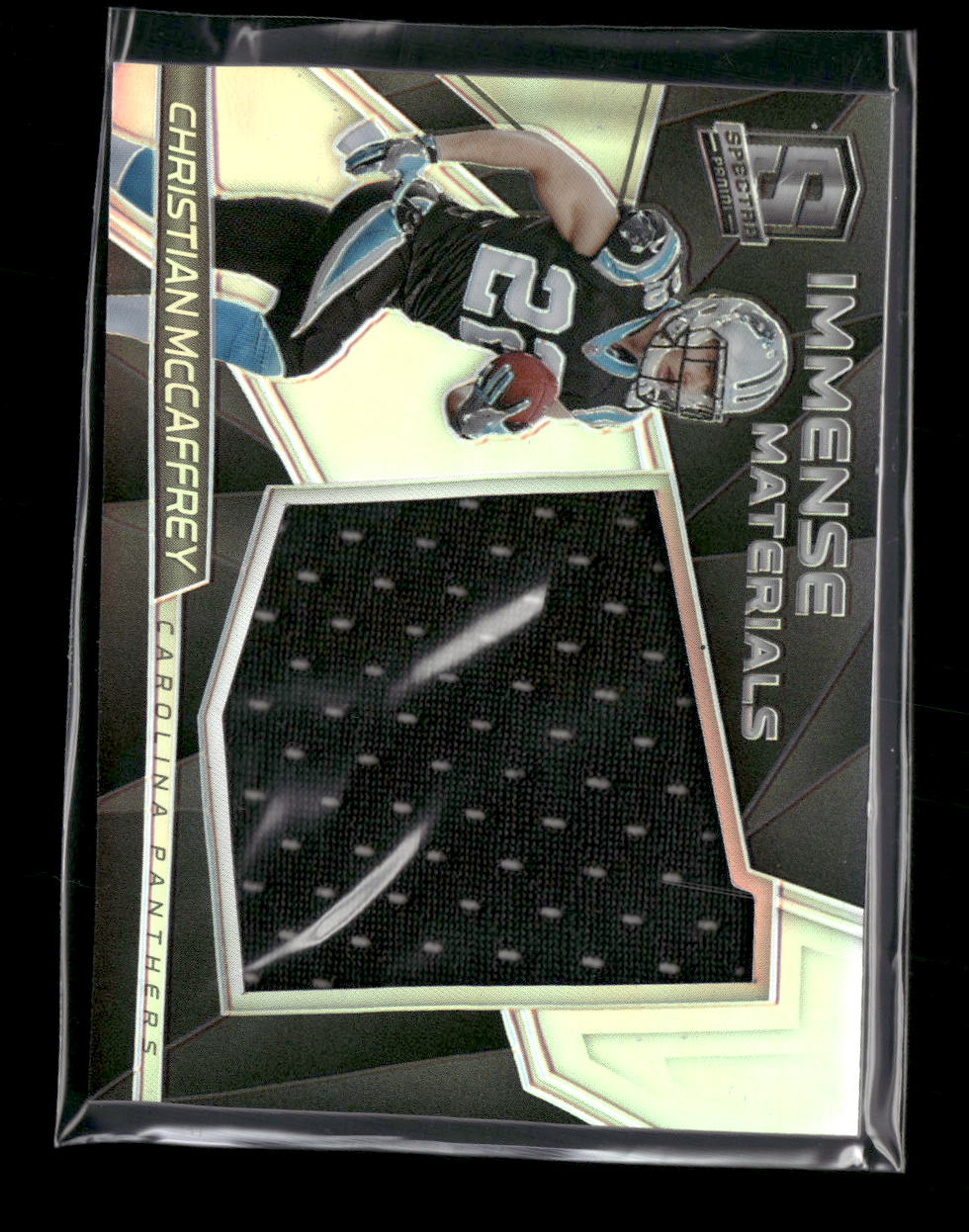2017 Panini Spectra Immense Materials Christian McCaffrey #/199 #3
