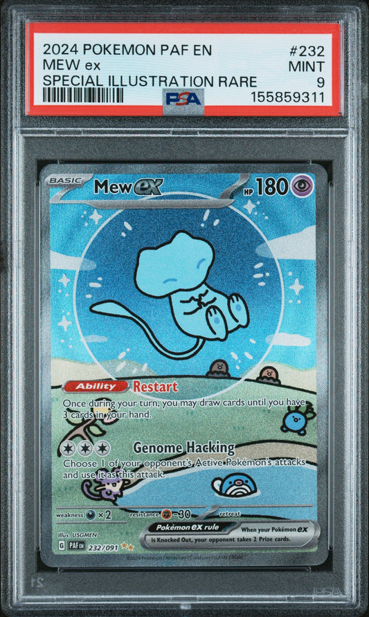 2024 Pokemon Paf En-Paldean Fates Special Illustration Rare Mew Ex 9 PSA #232