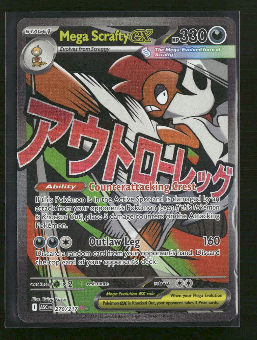 ME: Ascended Heroes Mega Scrafty ex #270/217