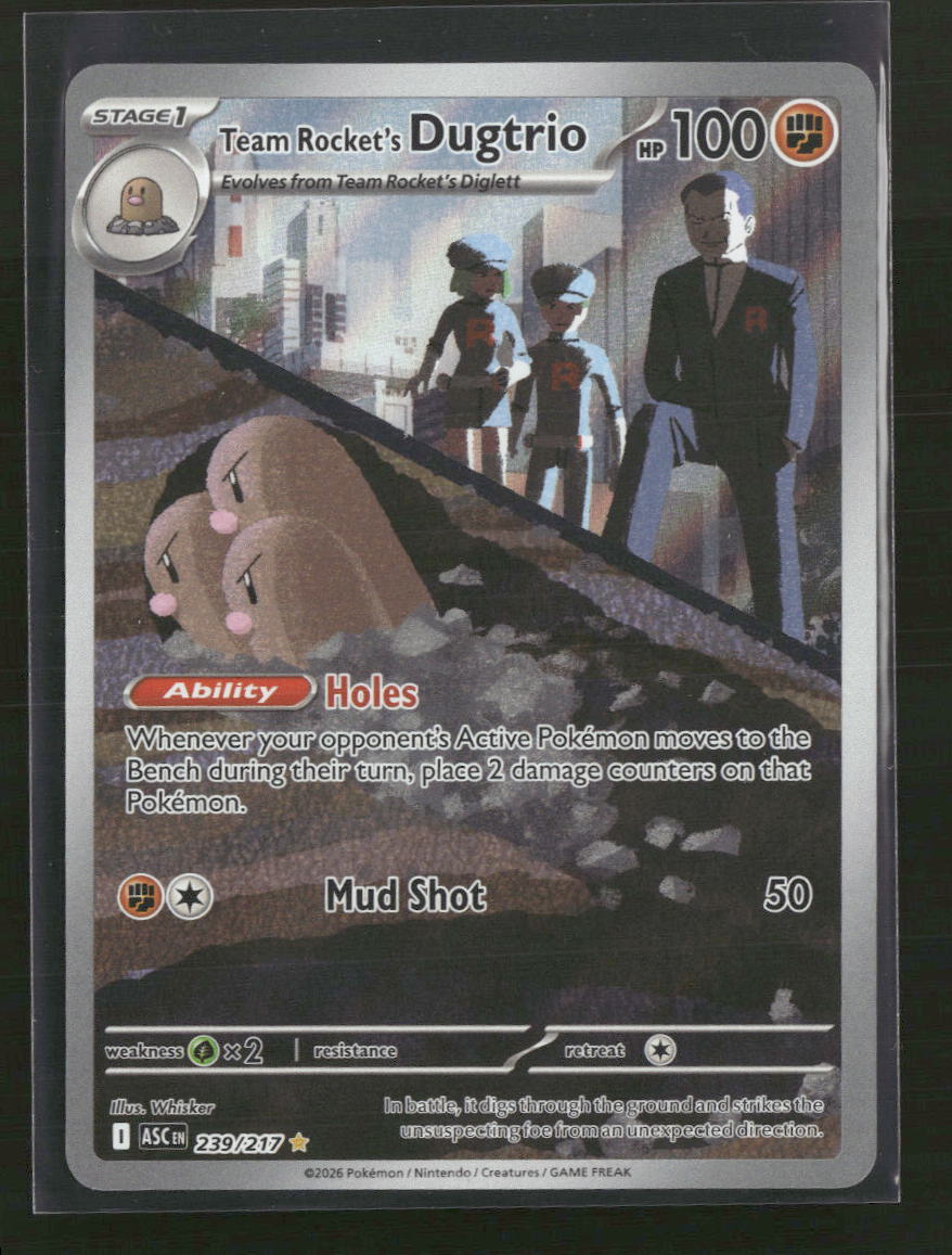 ME: Ascended Heroes Team Rocket's Dugtrio #239/217