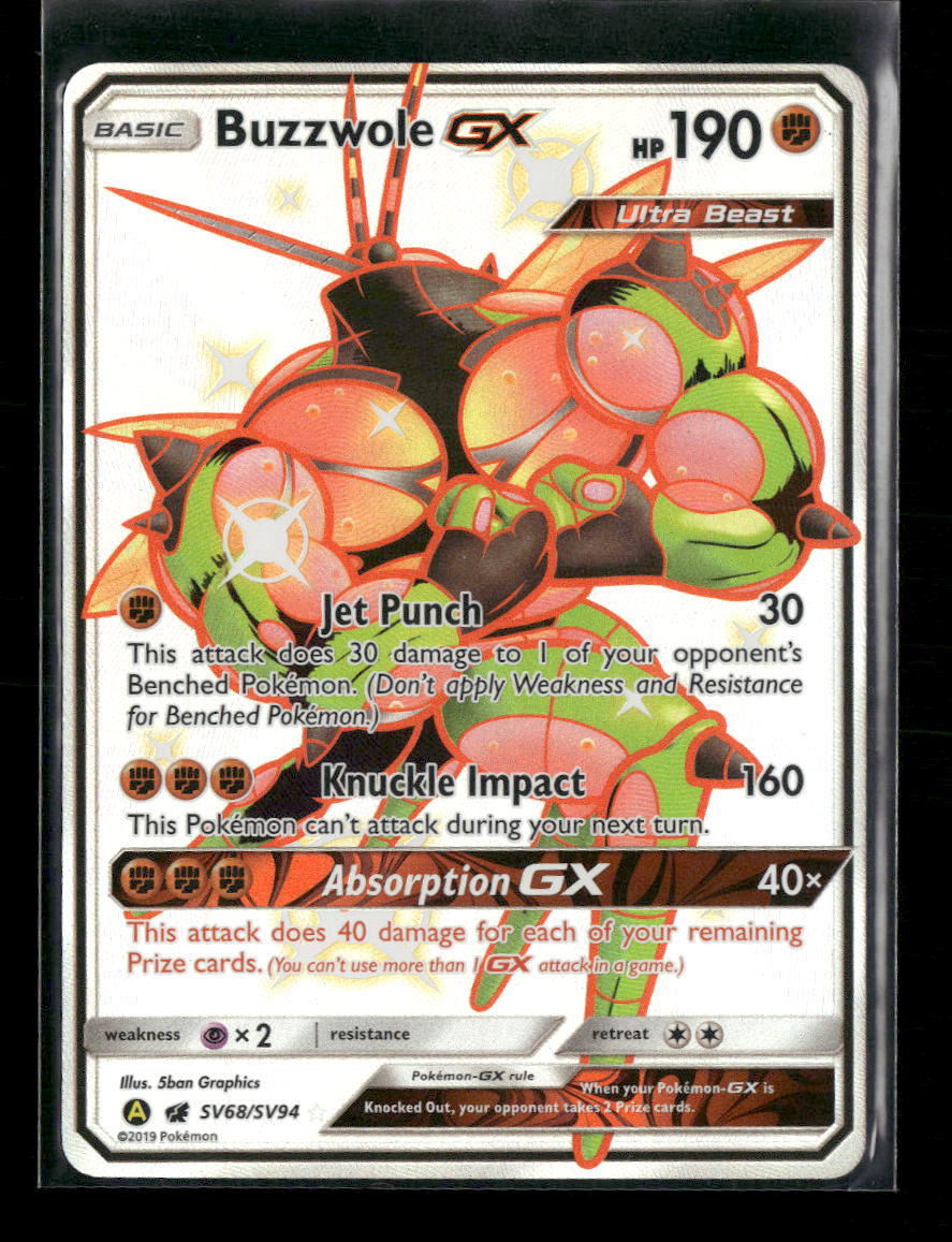 Hidden Fates: Shiny Vault Buzzwole GX #SV68/SV94