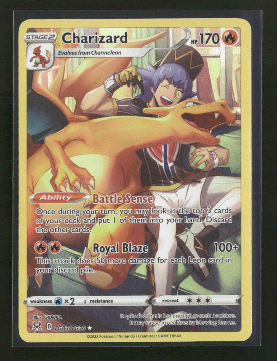 SWSH11: Lost Origin Trainer Gallery Charizard #TG03/TG30